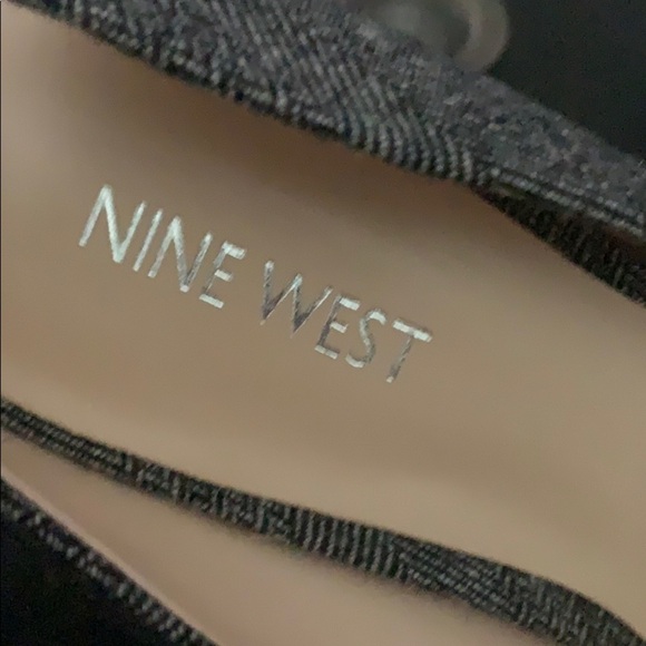 NWOB NINE WEST Wise Up 2 Herringbone Textile Heels - Picture 9 of 14